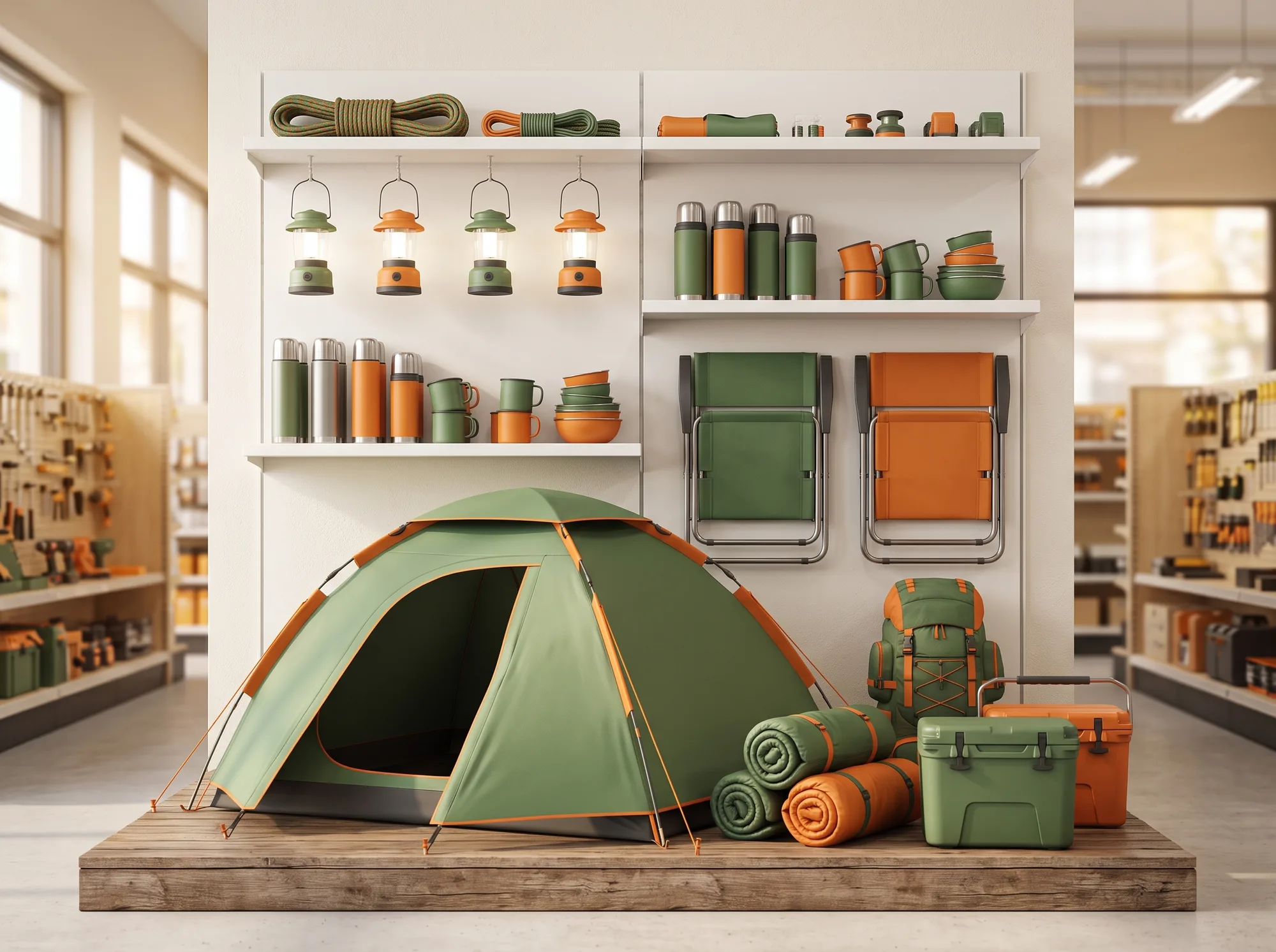 Equipamiento de camping
